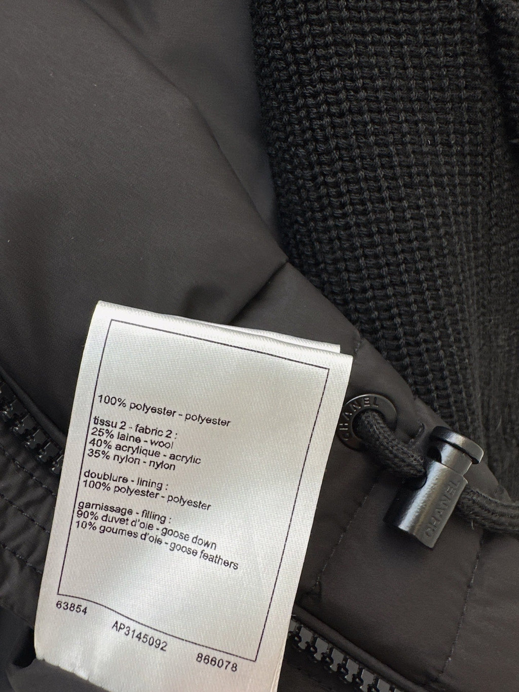 26 Fall/Winter Latest Wool Sleeve Patch Drawstring Down Jacket