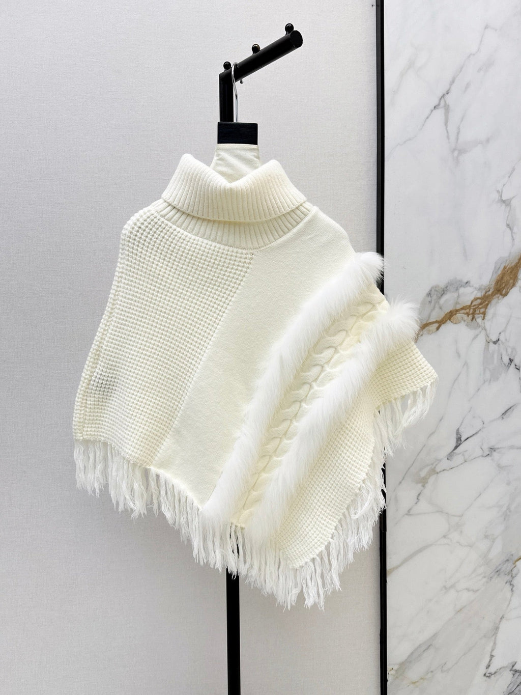 26 Fall/Winter Latest Best-Selling Series Fox Fur Collar Cape Coat