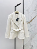 26Latest Autumn/Winter Lapel Blazer with Side-Button Detail