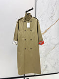 26Latest Autumn/Winter Long Trench Coat with Printed Lining