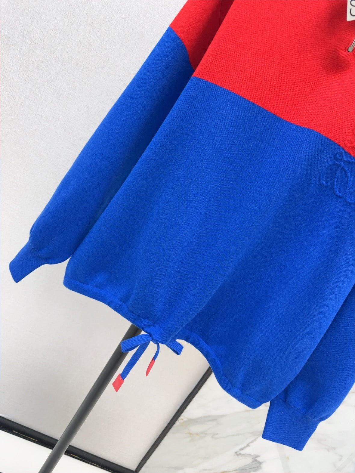 26Latest Autumn/Winter Retro Color-Block Half-Zip Knit Sweatshirt