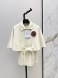 26Latest Autumn/Winter Double-Faced Wool-Blend Cropped Cape Coat