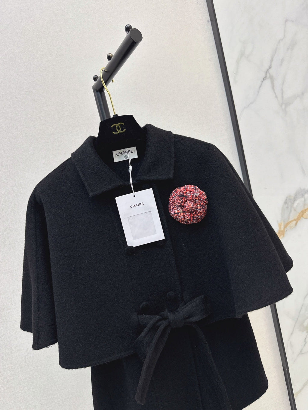 26Latest Autumn/Winter Double-Faced Wool-Blend Cropped Cape Coat