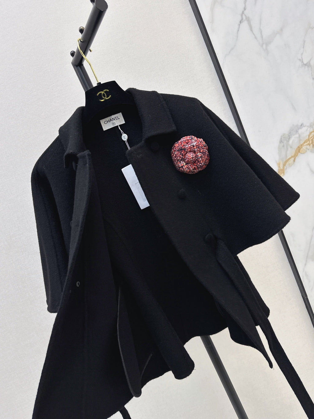 26Latest Autumn/Winter Double-Faced Wool-Blend Cropped Cape Coat