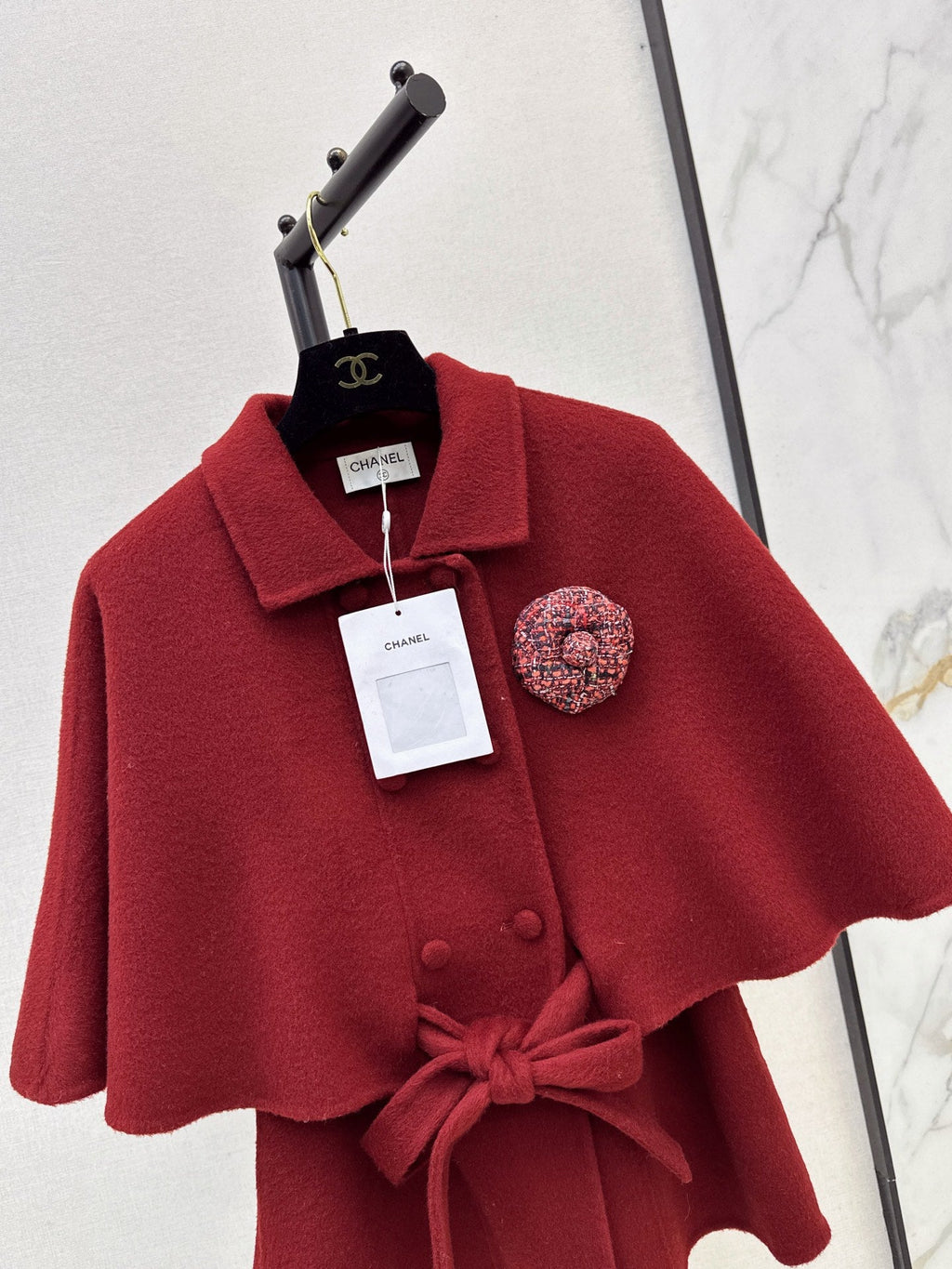 26Latest Autumn/Winter Double-Faced Wool-Blend Cropped Cape Coat