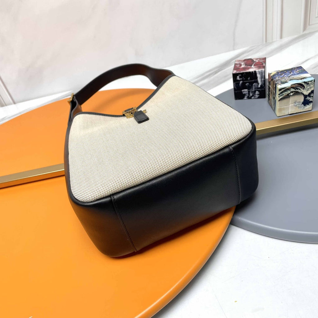YSL 2026 Saint Laurent Le 5 a 7 Small Hobo Bag 23cm Canvas Leather