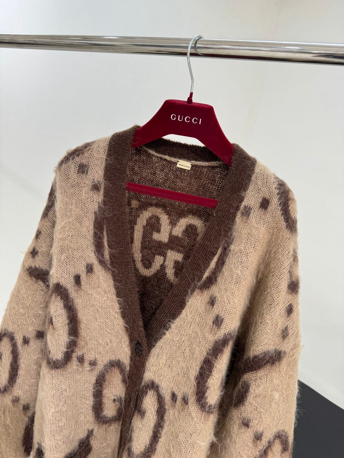Mohair Double-Sided Cardigan