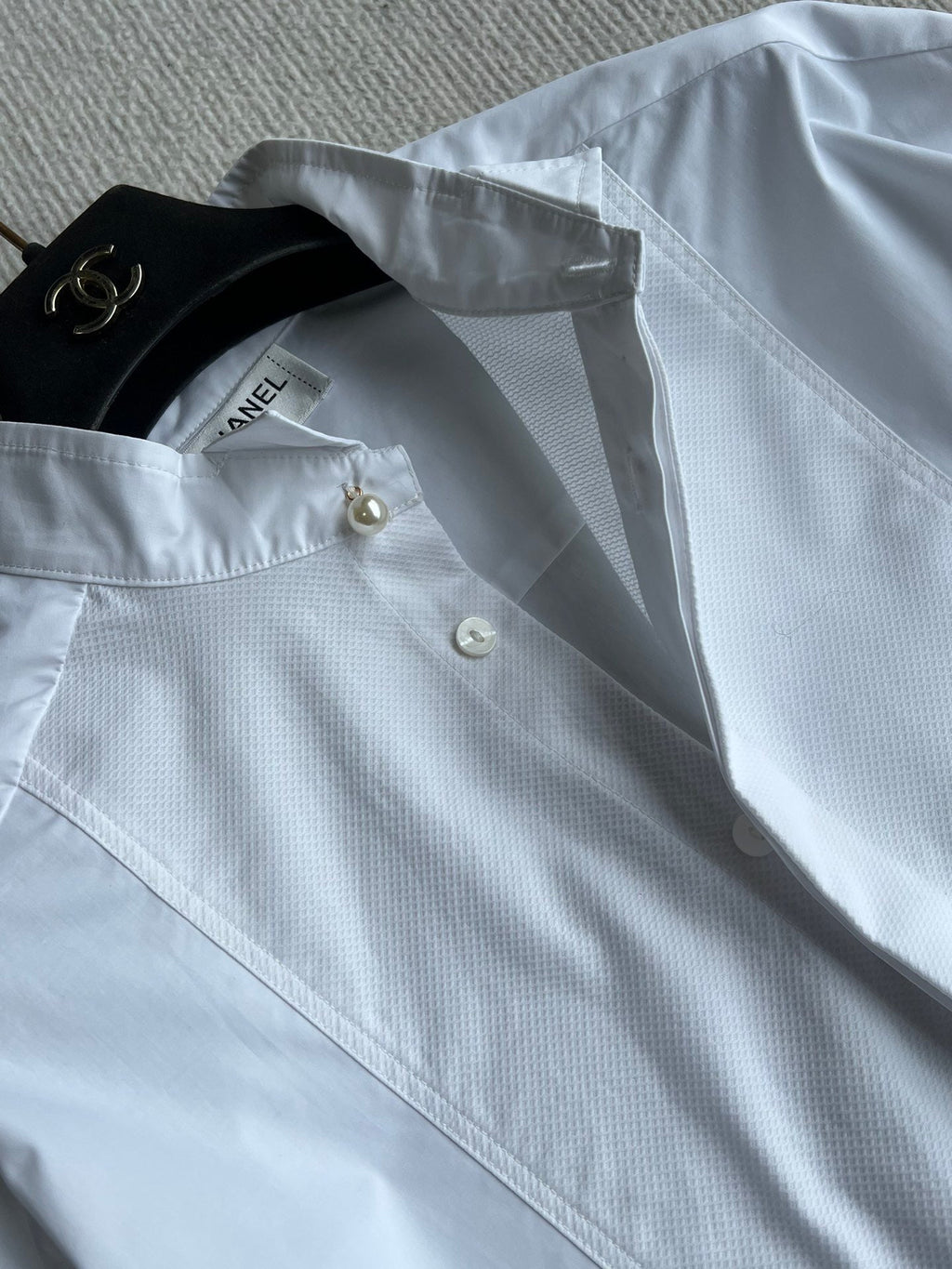Mid-length patchwork shirt