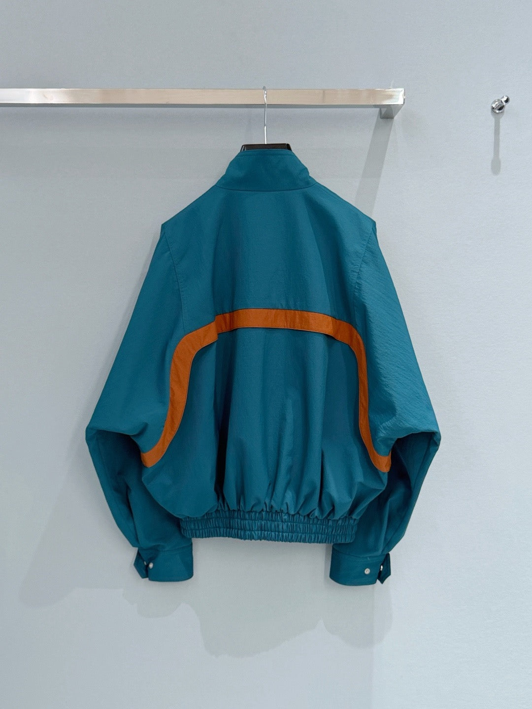 Peacock Blue Color-Blocked Jacket