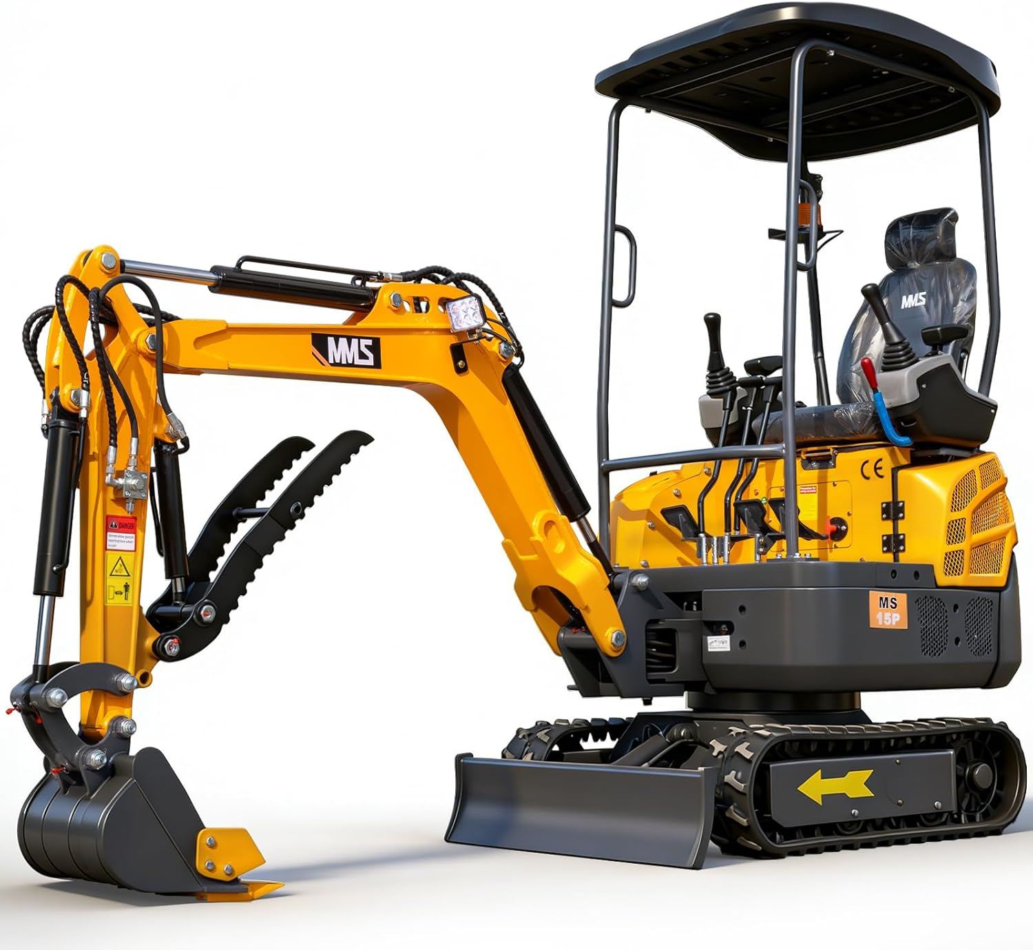 1.5-Ton Mini Excavator,13.5 HP , Briggs & Stratton Petrol Engine-MS15PRO