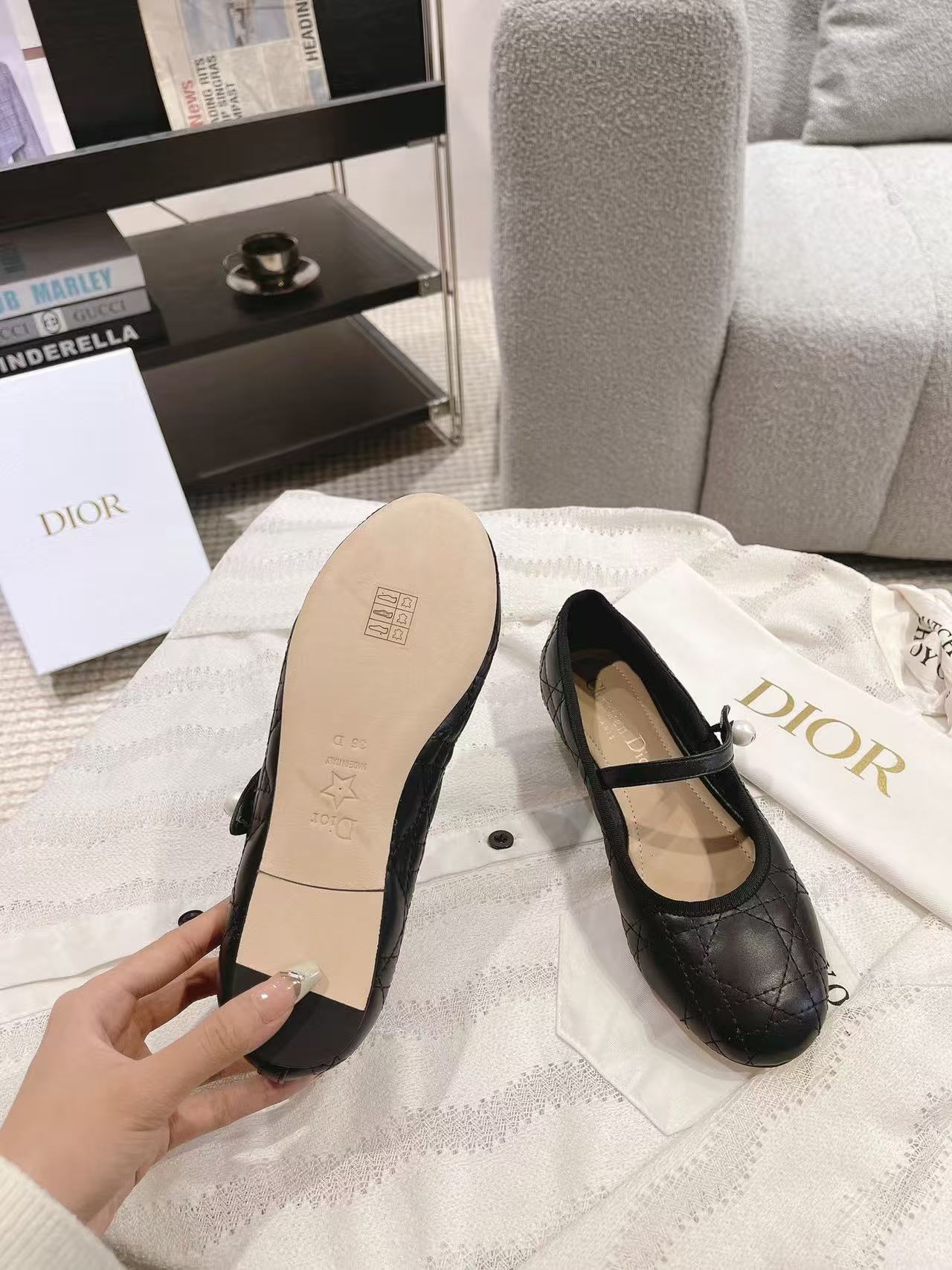 26FW New Pearl Quilted Ballet Flats 🩰