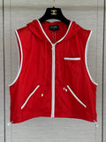 Red Hooded Vest