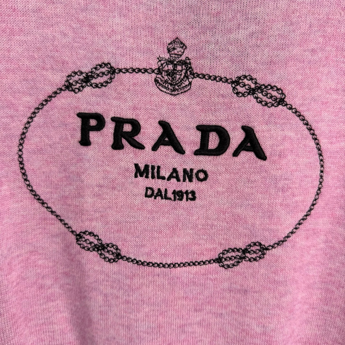 Prada/26 Early Autumn New Logo Knit Short Sleeve