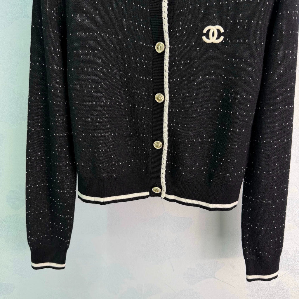Chanel / 26 Early Fall Color-Block Knit Cardigan