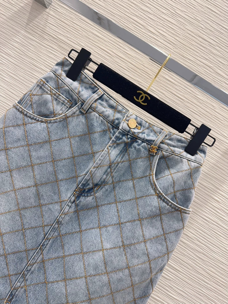 Chanel/26ss new denim mini skirt