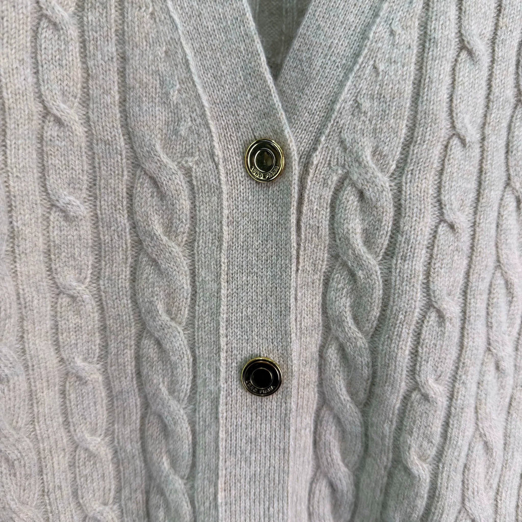 LORO PIANA/26 Early Autumn New Cable Knit Cardigan