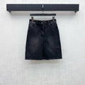 Chanel/26 New Straight-Leg Denim Mid-Length Pants