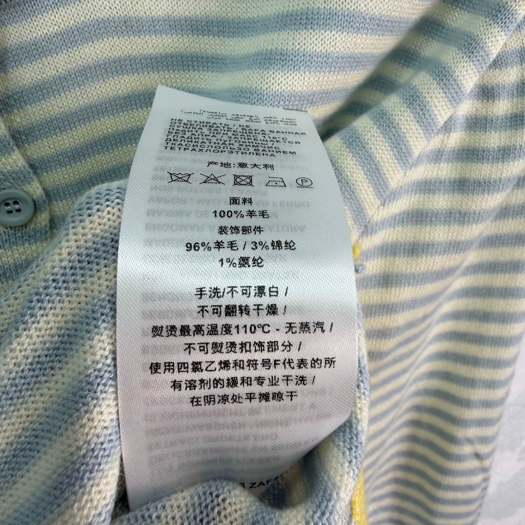 Gucci/26 Early Autumn New Striped Faux Two-Piece Knit Cardigan