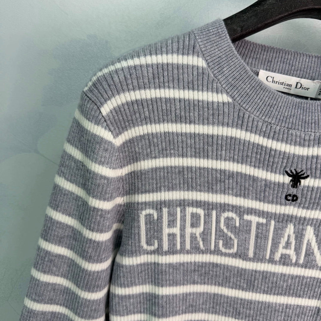 Dior/26 Early Autumn New Striped Knit Long Sleeve