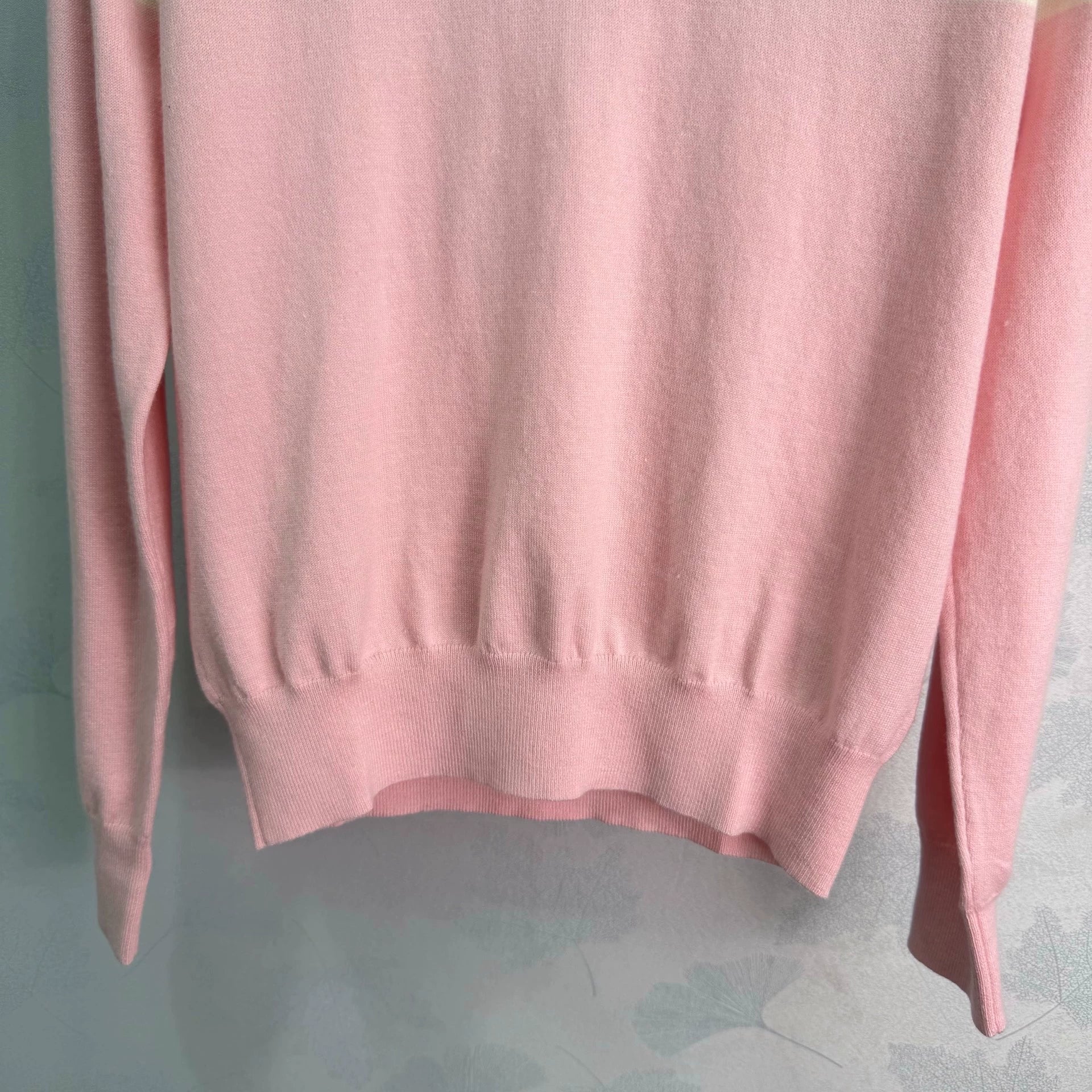 MiuMiu/26 Early Autumn New Color-Block Striped Collared Knit Long-Sleeve