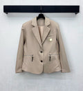 Louis Vuitton / 26 New Leather Buckle Pleated Blazer