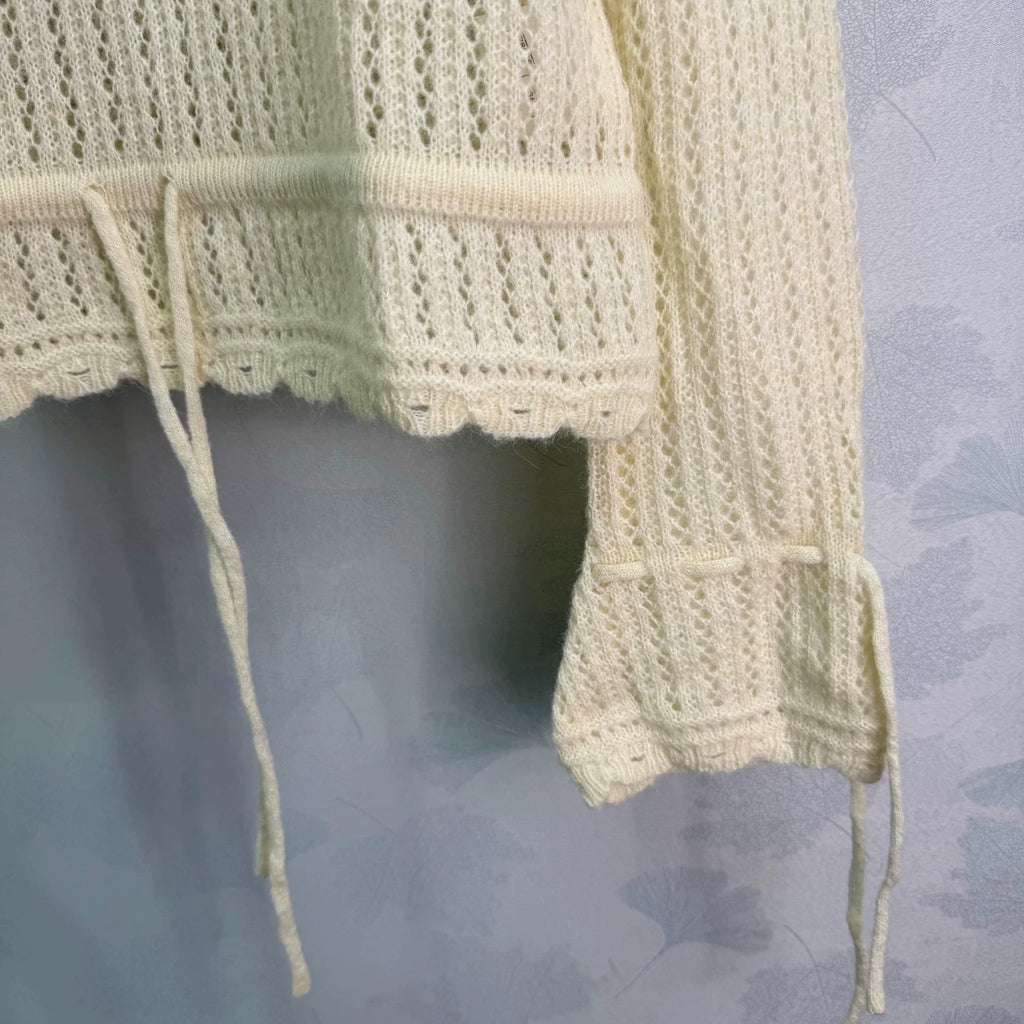 Chanel / 26 Early Autumn New Doll Collar Long-Sleeve Knit Sweater