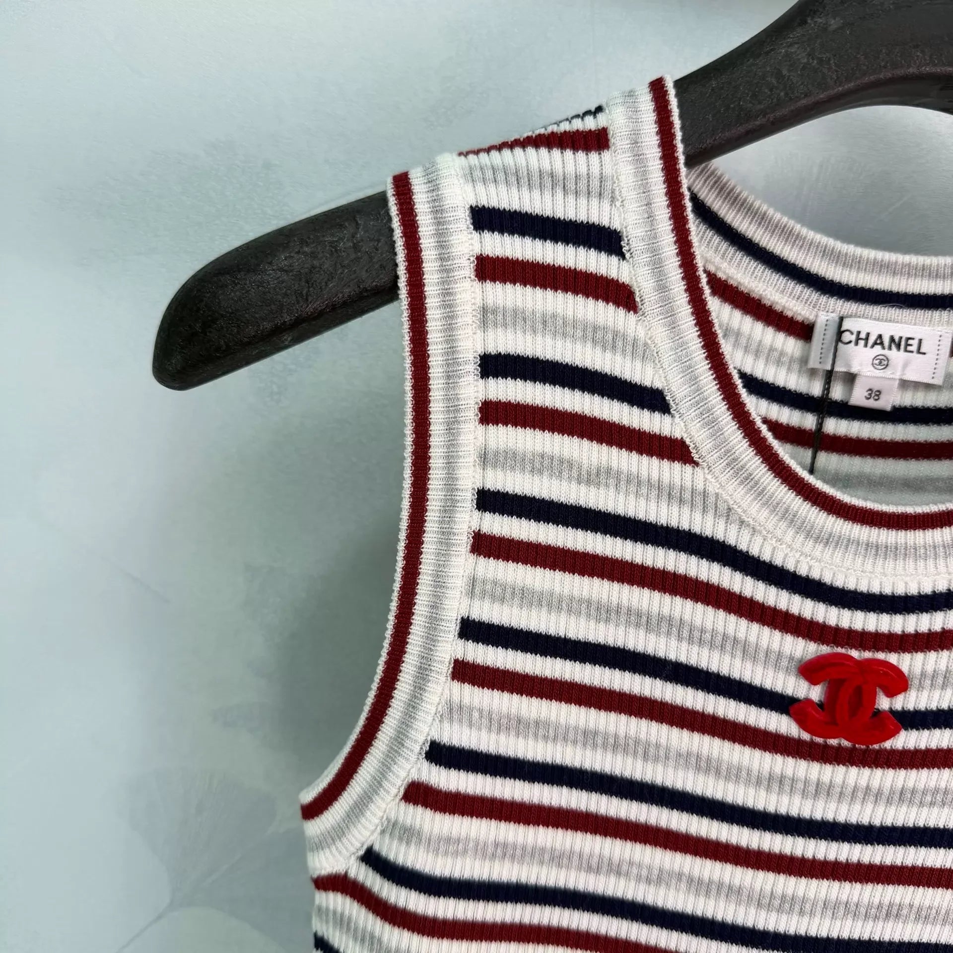 Chanel/26SS New Striped Knit Vest