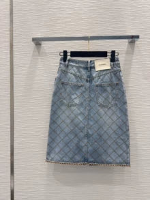 Chanel/26ss new denim mini skirt