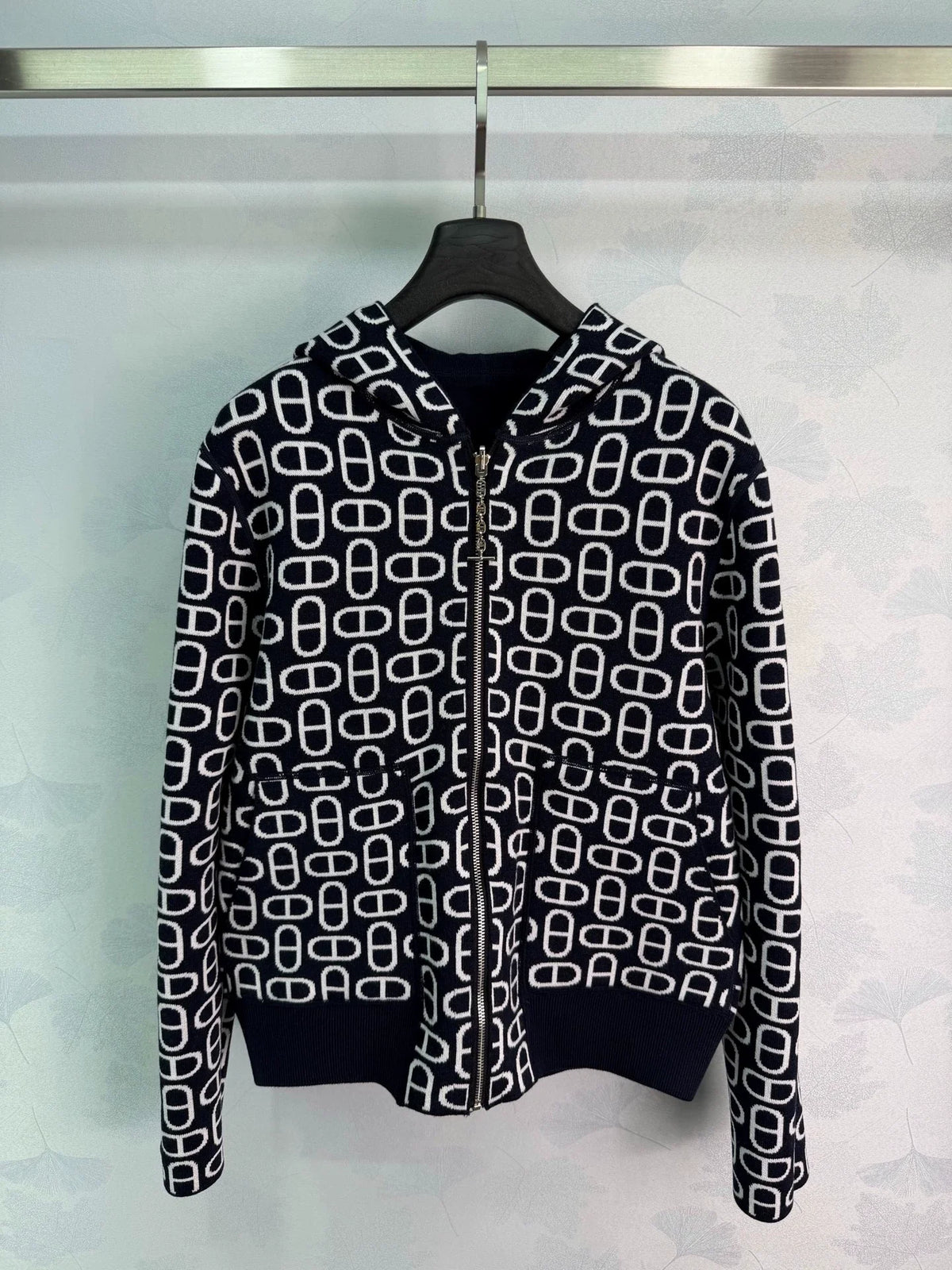 Hermès / 26 New Three-Color Hoodie Knit Cardigan