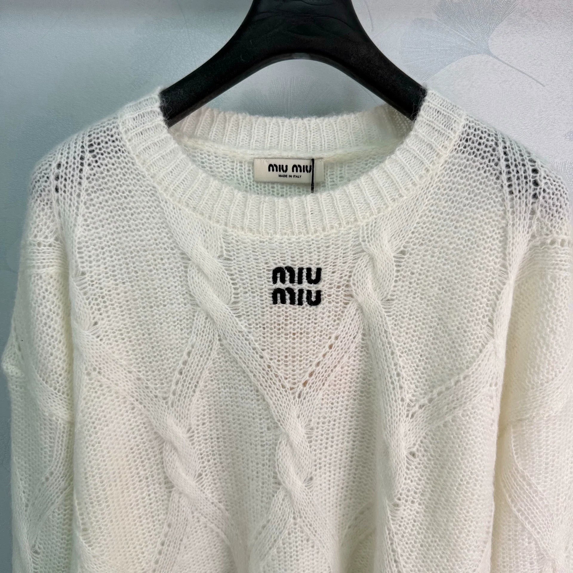MiuMiu/26 Early Autumn New Patchwork Knit Sweater
