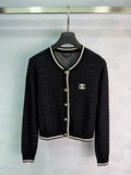 Chanel / 26 Early Fall Color-Block Knit Cardigan