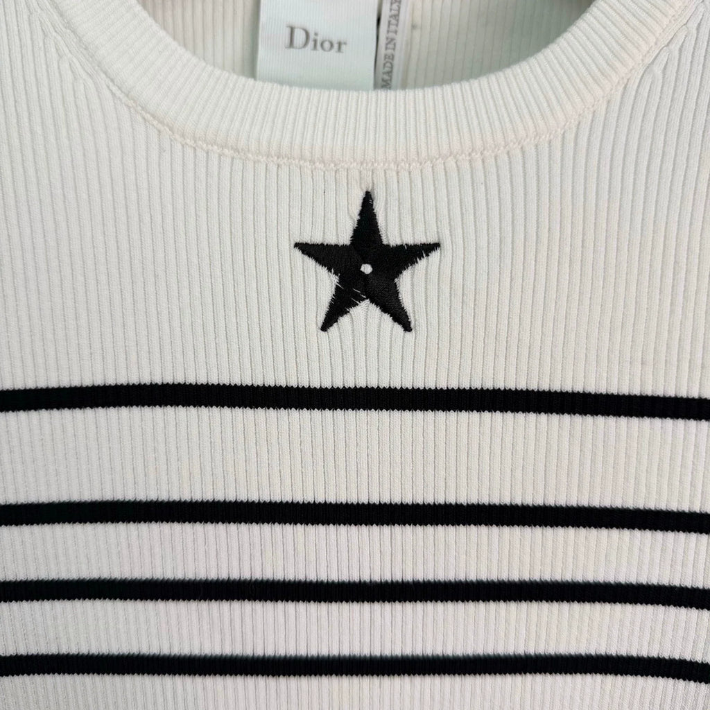 Dior/26 Early Autumn New Striped Wool Sweater