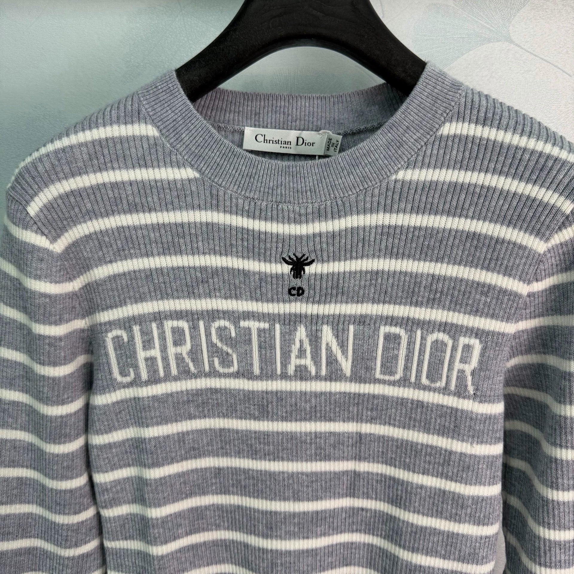 Dior/26 Early Autumn New Striped Knit Long Sleeve