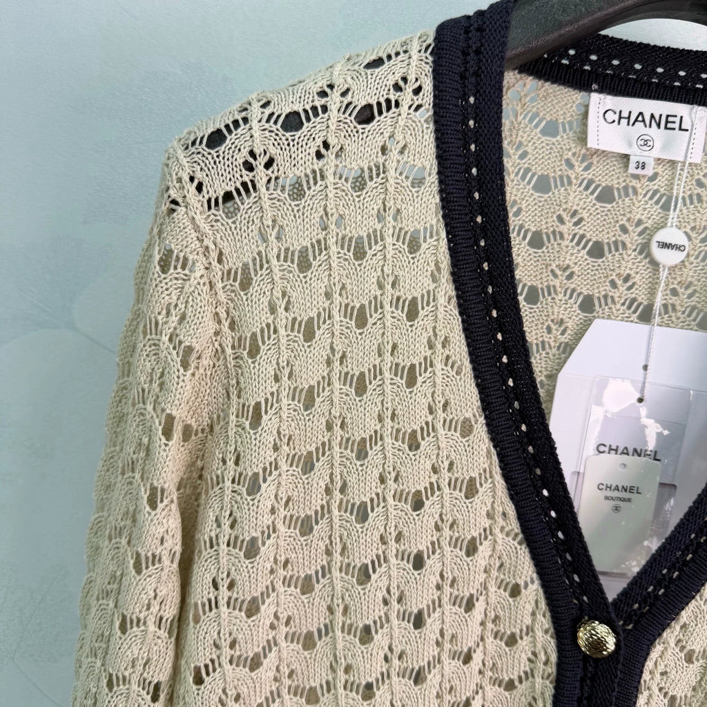 Chanel/26 Early Autumn New V-Neck Sleeveless Knit Cardigan
