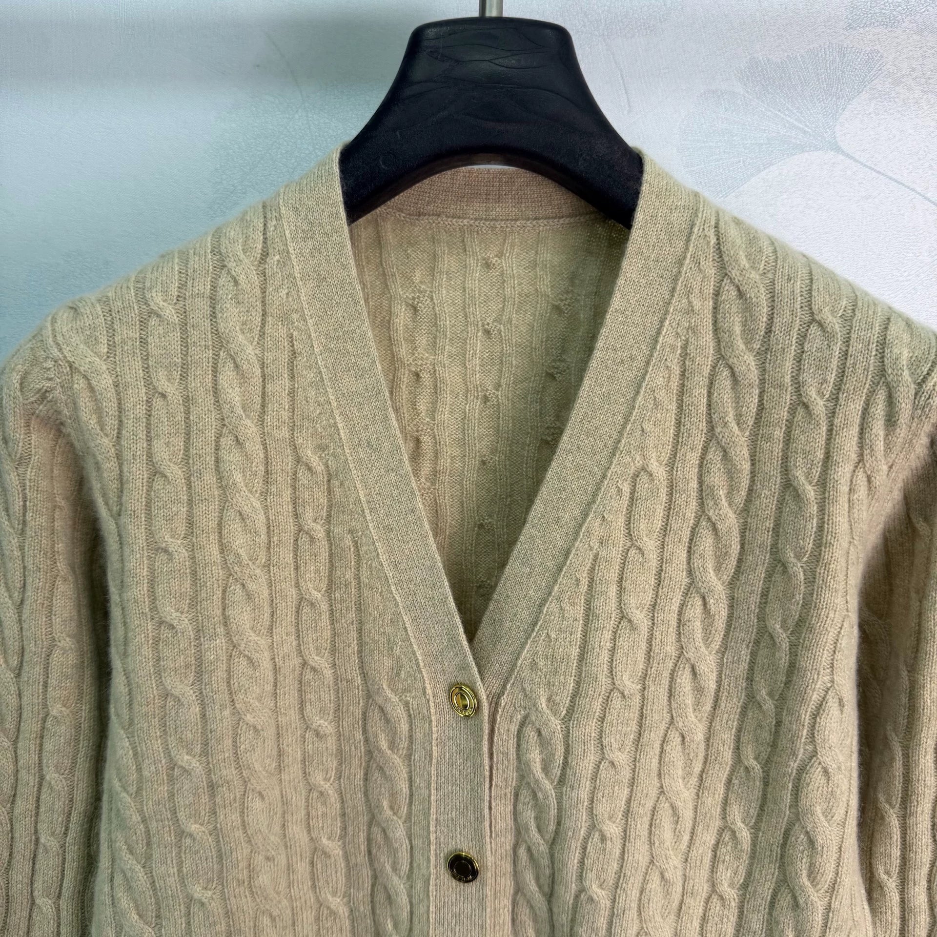 LORO PIANA/26 Early Autumn New Cable Knit Cardigan