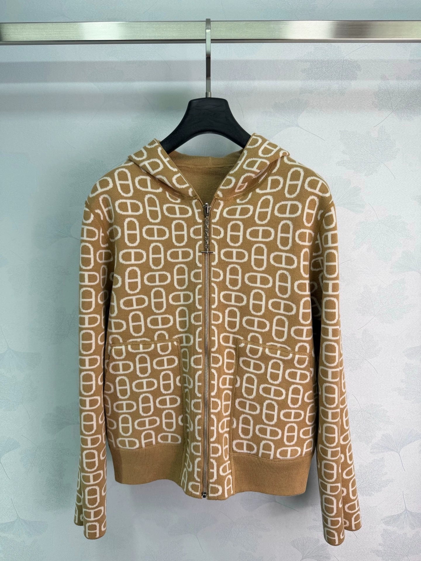 Hermès / 26 New Three-Color Hoodie Knit Cardigan