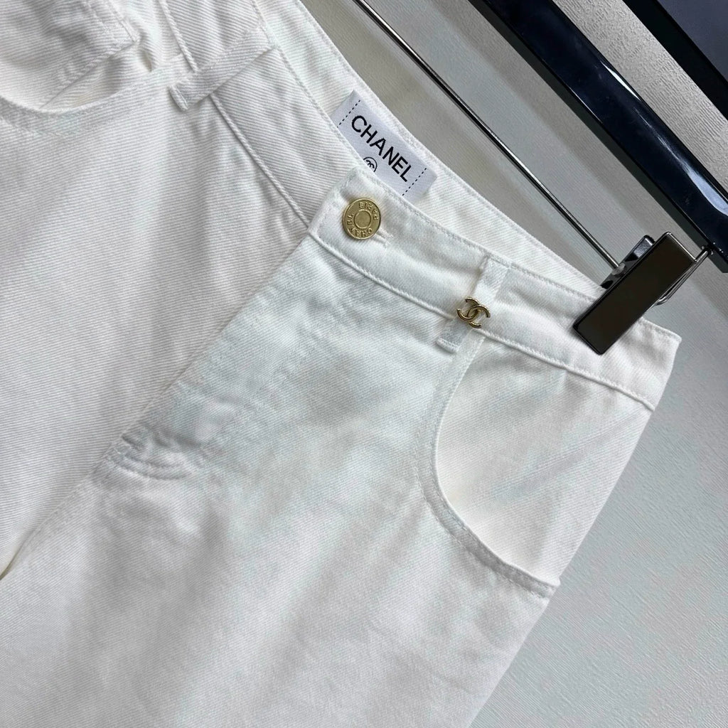 Chanel/26 New Wide-Leg Denim Pants