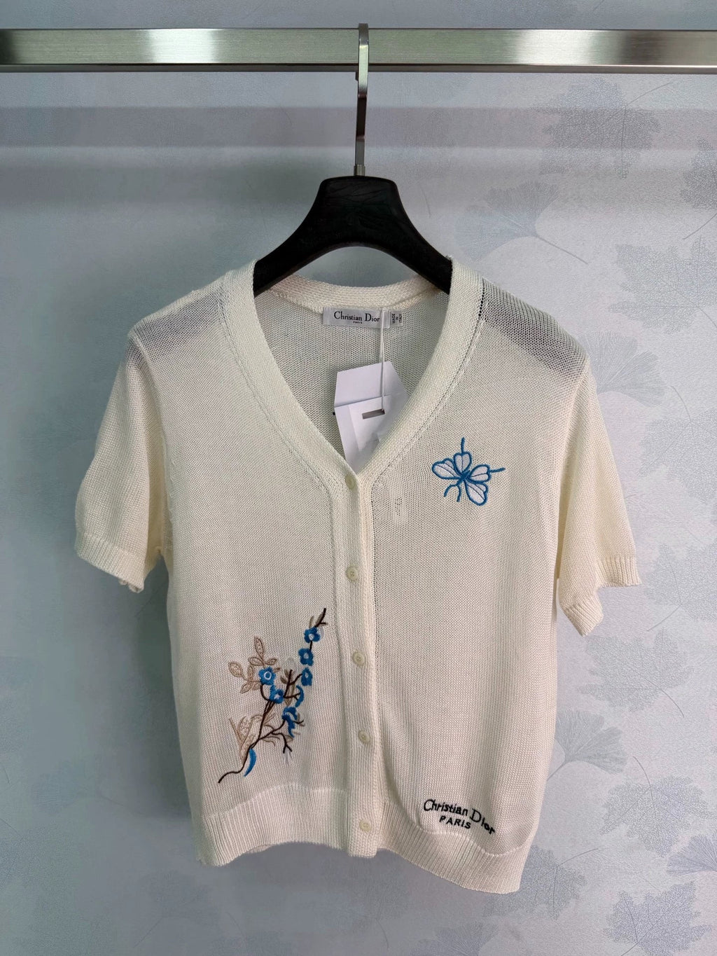 Dior/26ss New Embroidered Knit Cardigan