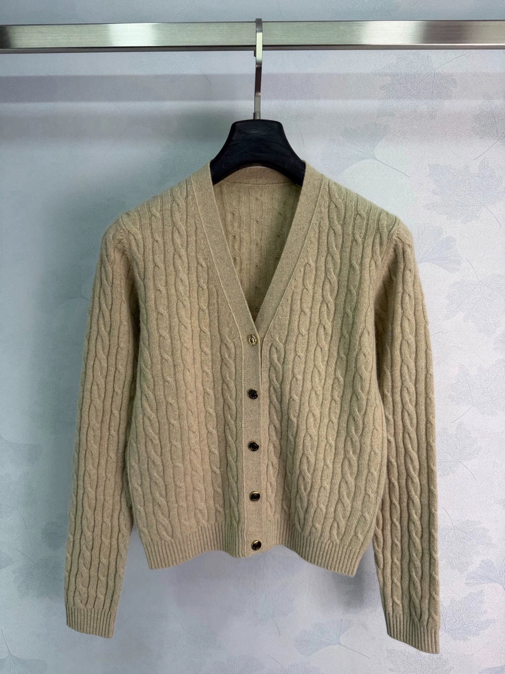 LORO PIANA/26 Early Autumn New Cable Knit Cardigan