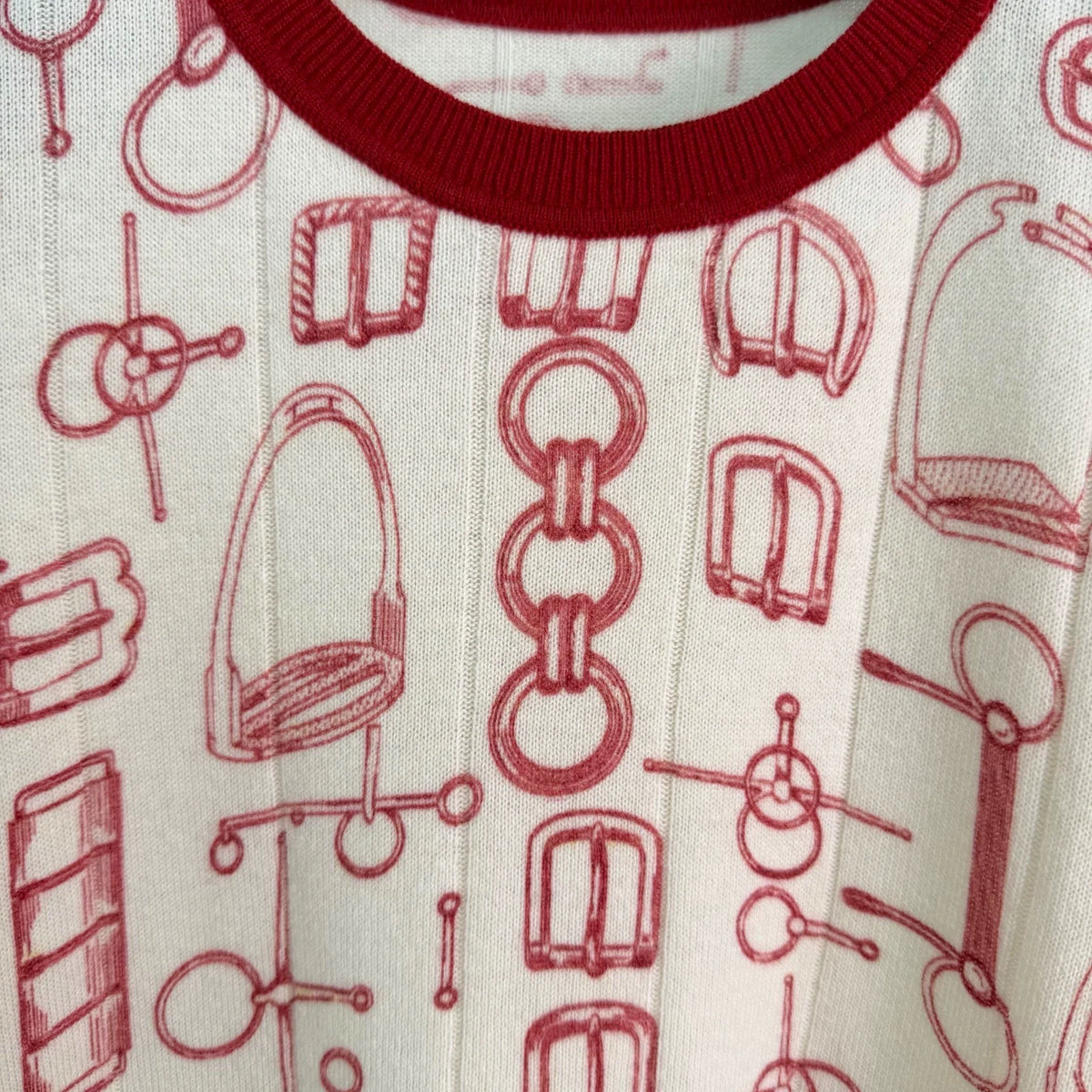 Hermès / 26 Early Autumn New Round Neck Knit Short Sleeve