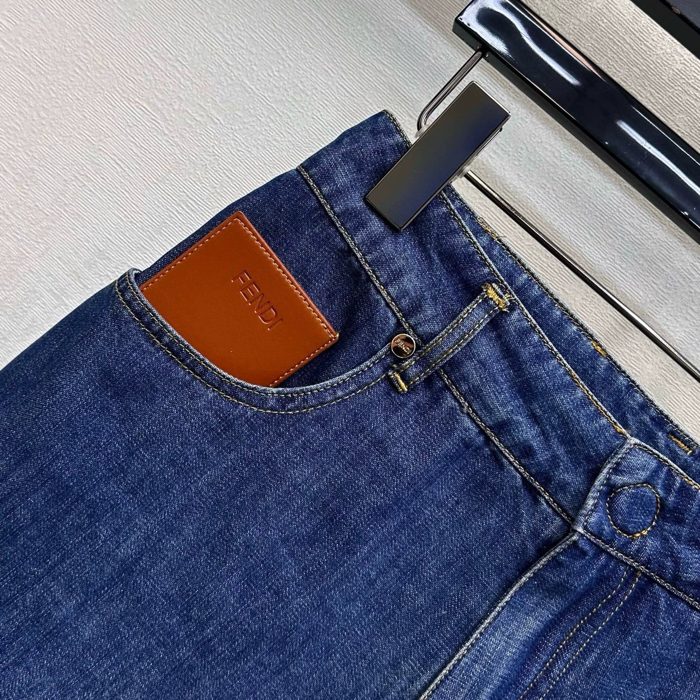 Fendi/26New ArrivalPaneled Denim Shorts