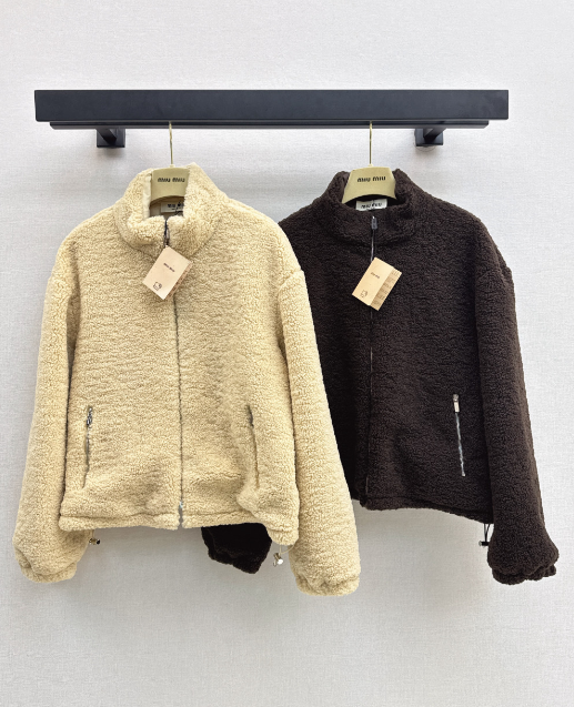 MiuMiu/26 Fall-Winter Latest Eco-Friendly Faux Shearling Jacket