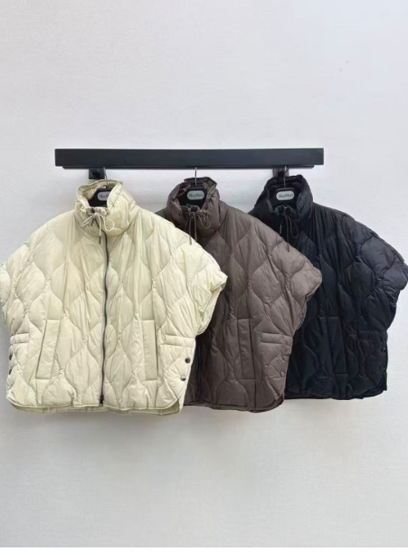 Max Mara/26 Fall and Winter Latest Cape-Style Stand Collar Down Jacket