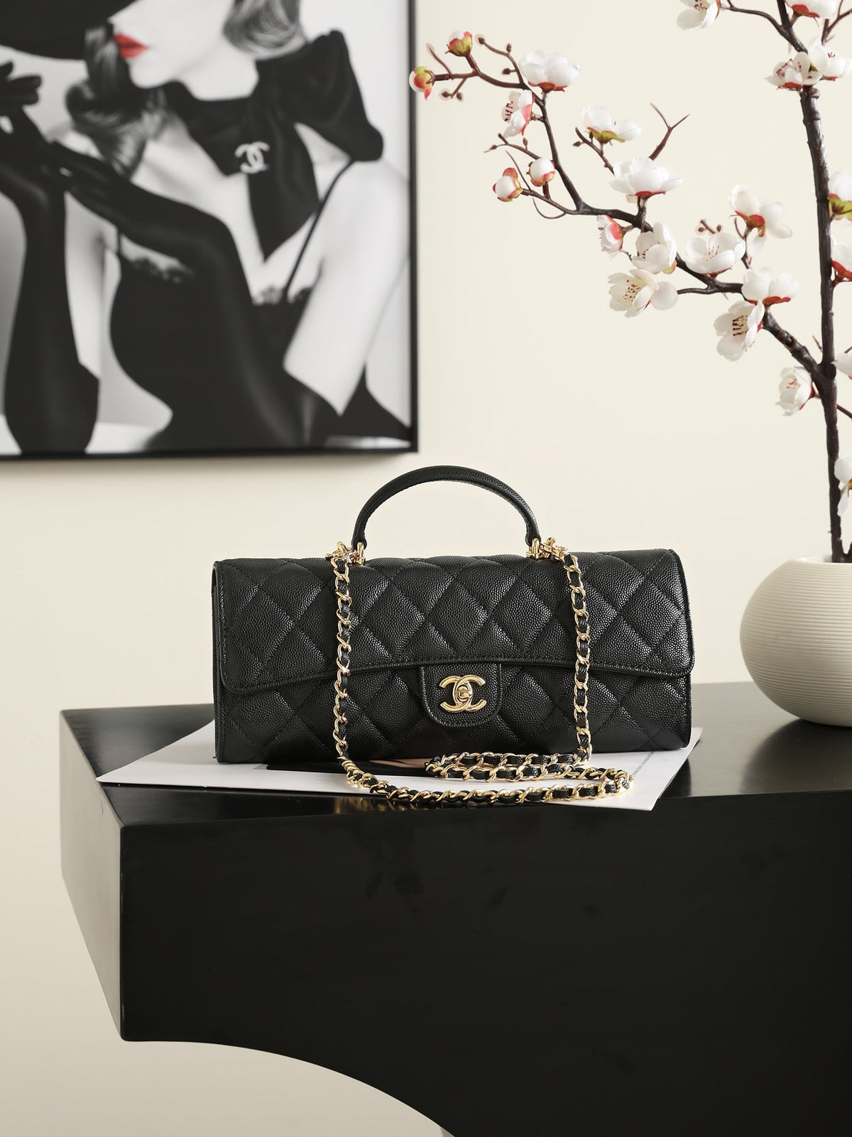 Chanel 2026 Classic Top Handle Bag 25cm Calfskin