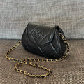 Chanel 2026 Matelasse Coco Mark Bag 22cm Black Lambskin