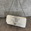 CHANEL 26S SEQUIN WOC 24 IN WHITE SILVER SEQUIN SILVER HARDWARE