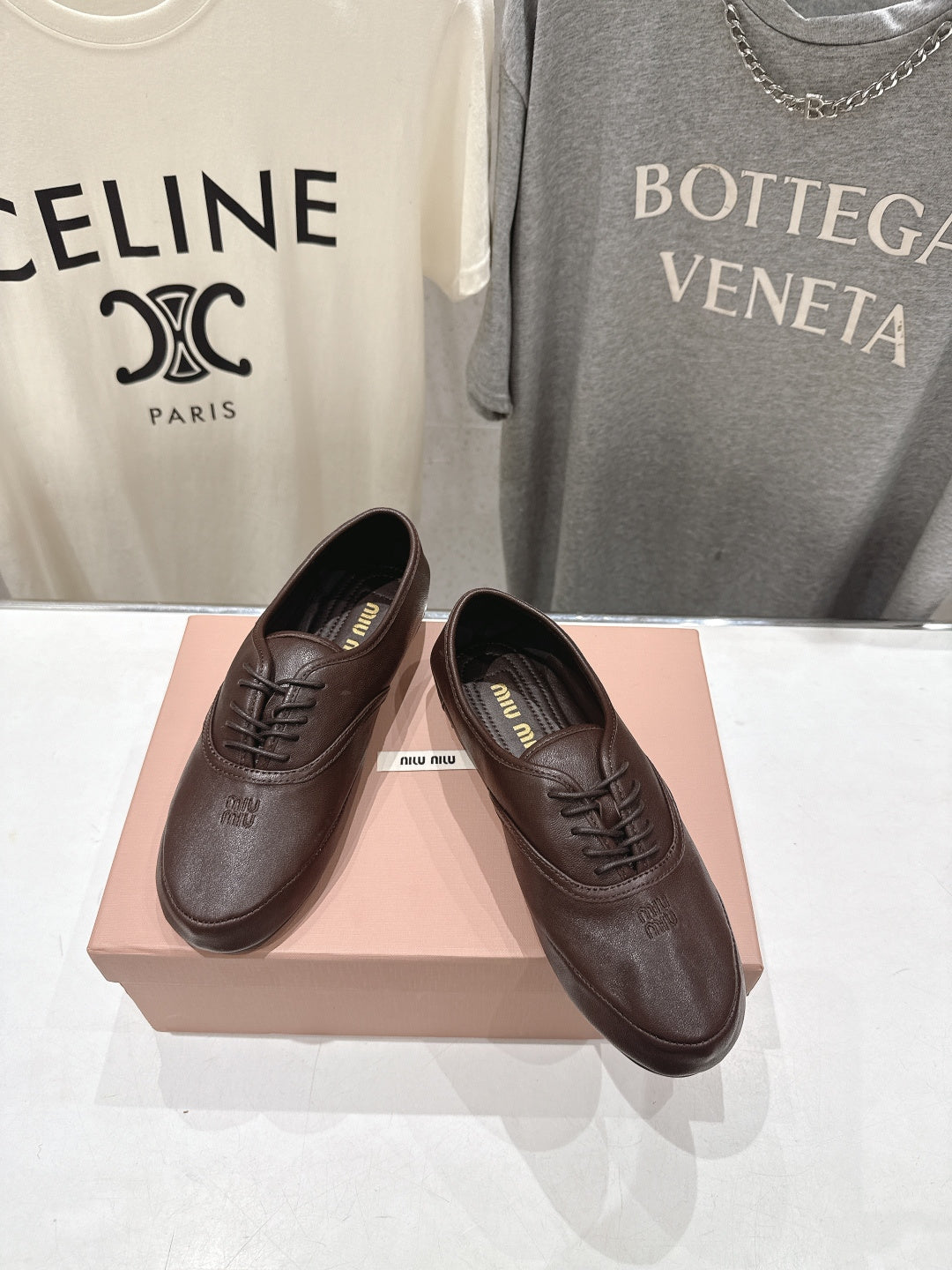 MiuMiu/26SS NEW French fairy style Mary Jane flat shoes