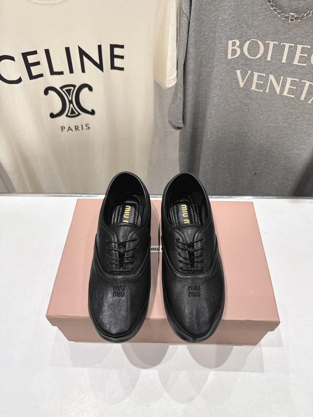 MiuMiu/26SS NEW French fairy style Mary Jane flat shoes