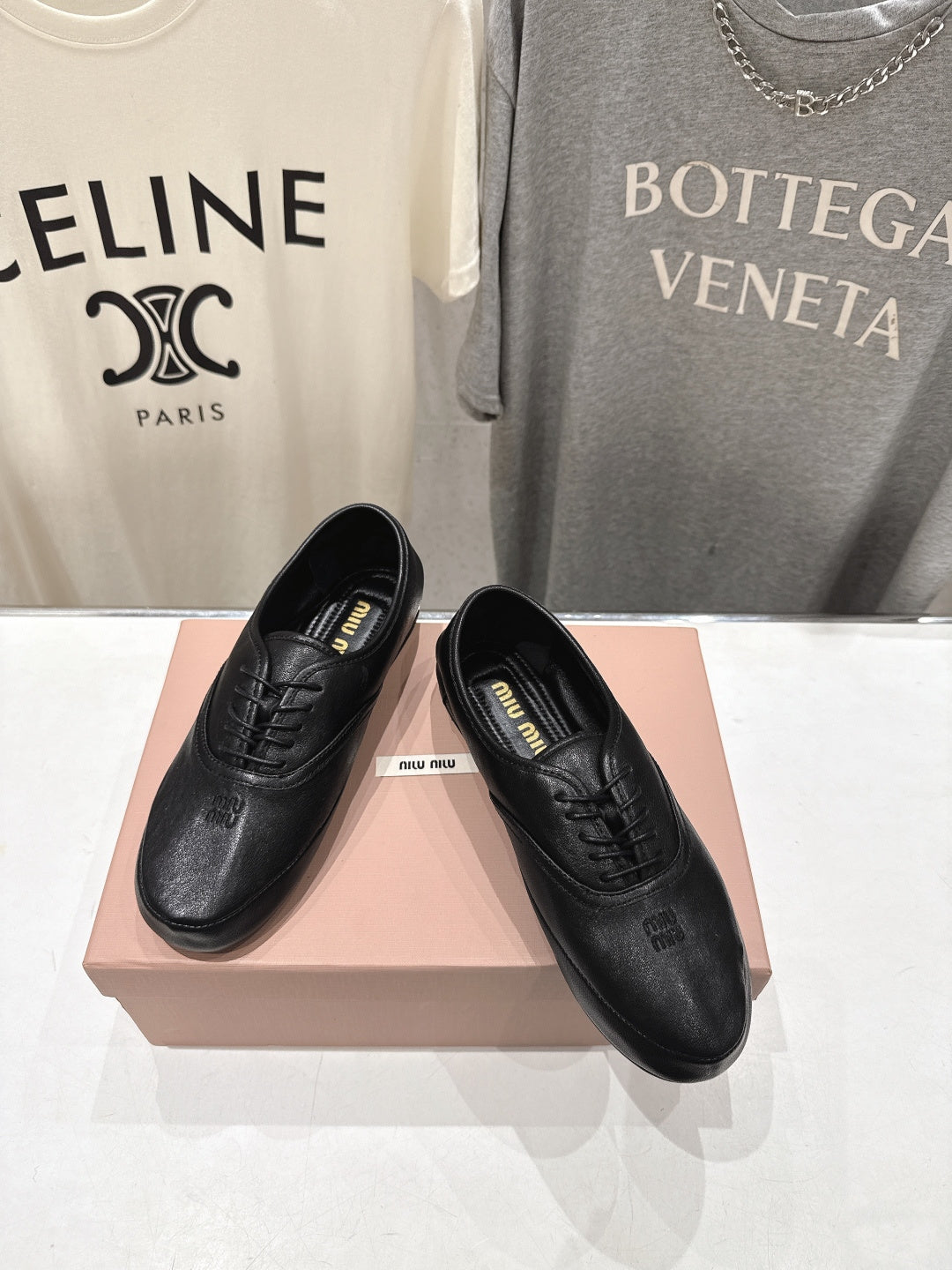 MiuMiu/26SS NEW French fairy style Mary Jane flat shoes