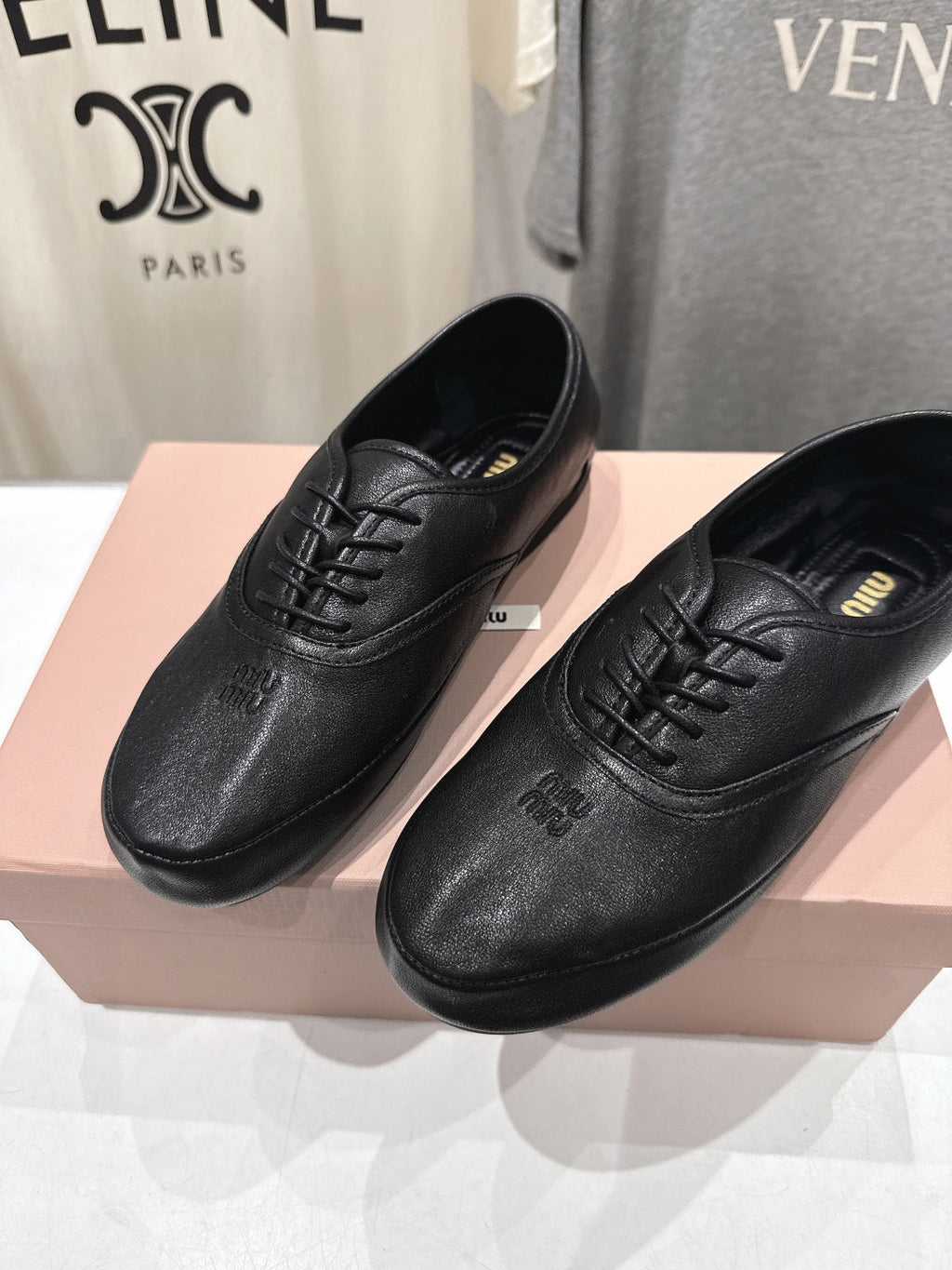 MiuMiu/26SS NEW French fairy style Mary Jane flat shoes